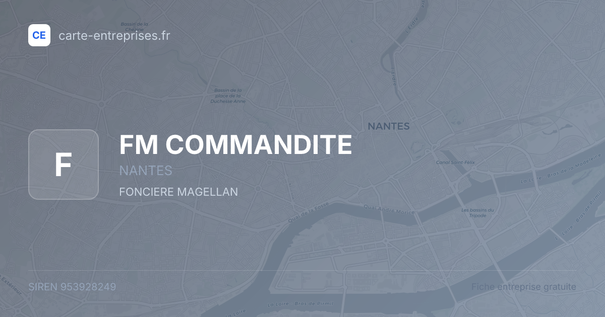 FM COMMANDITE — 953928249 — fiche entreprise