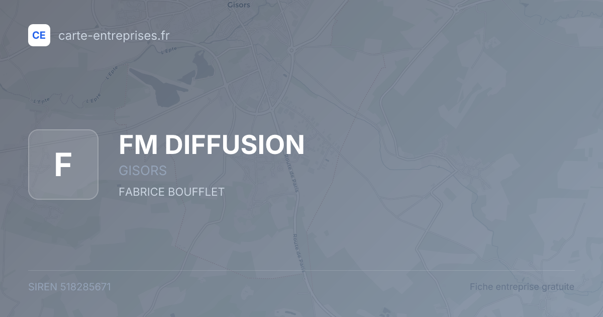 FM DIFFUSION — 518285671 — fiche entreprise