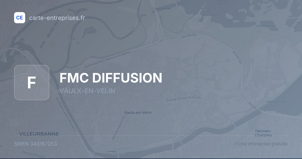 FMC DIFFUSION — 340167253 — fiche entreprise
