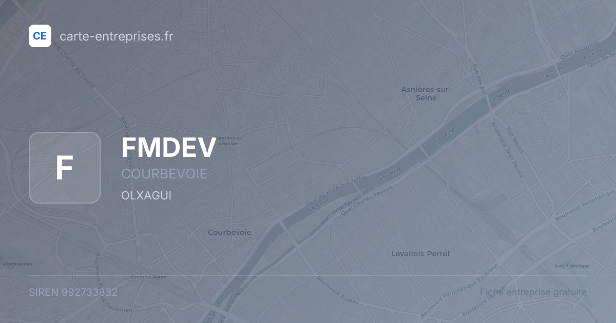 FMDEV — 992733832 — fiche entreprise