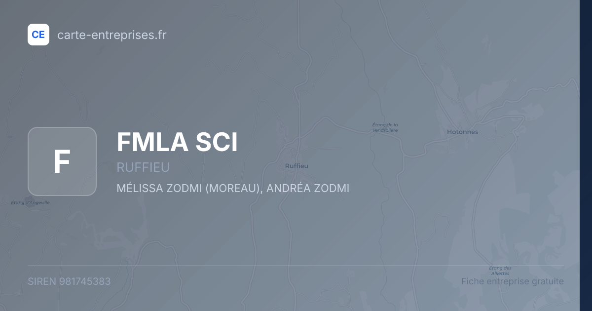 FMLA SCI — 981745383 — fiche entreprise