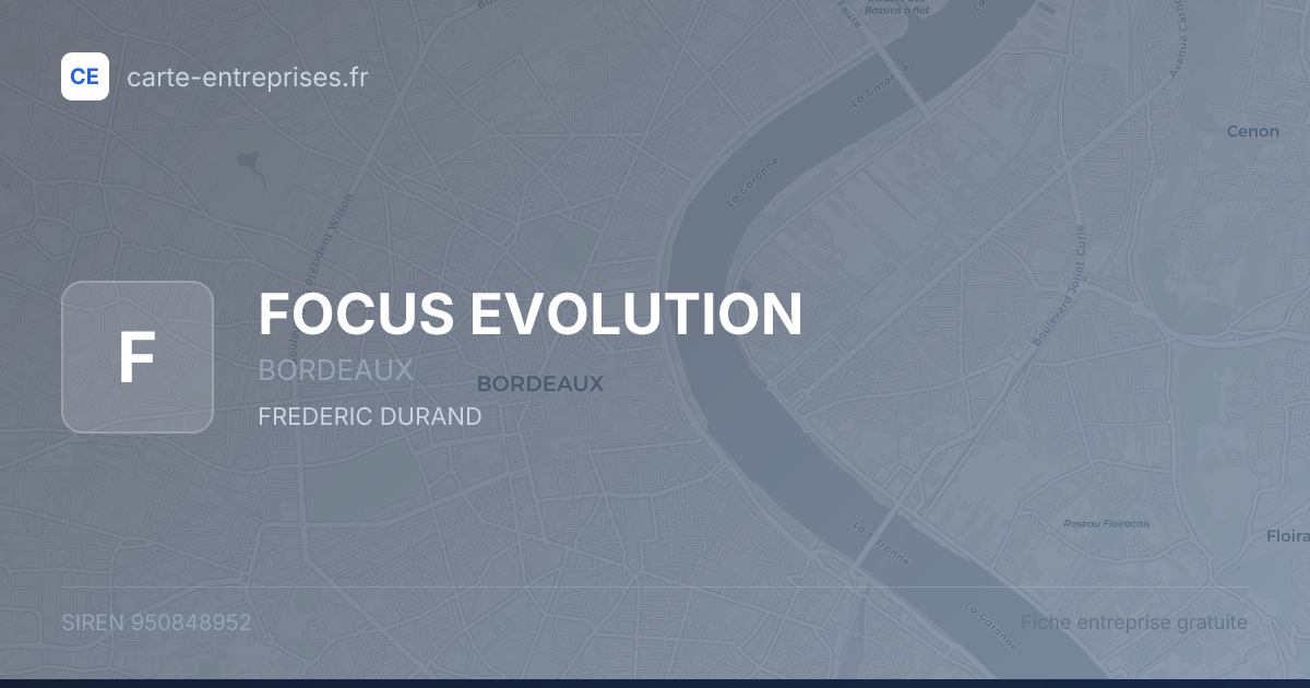 FOCUS EVOLUTION — 950848952 — fiche entreprise