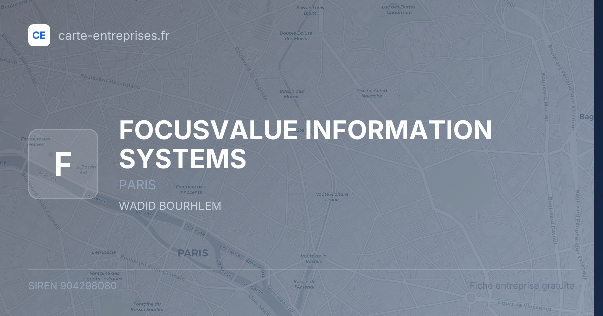 FOCUSVALUE INFORMATION SYSTEMS — 904298080 — fiche entreprise