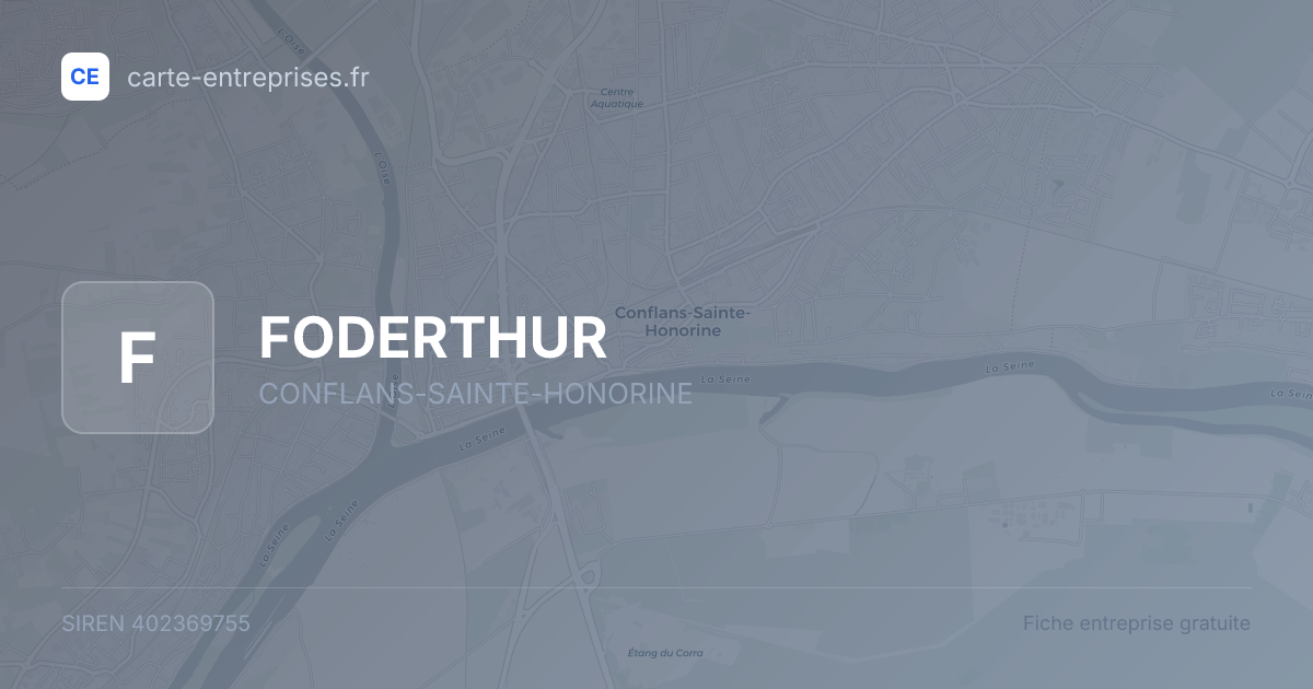 FODERTHUR — 402369755 — fiche entreprise