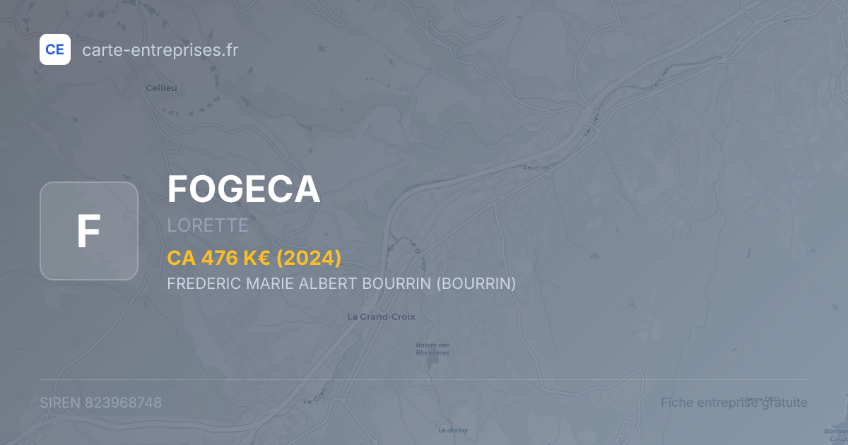 FOGECA — 823968748 — fiche entreprise