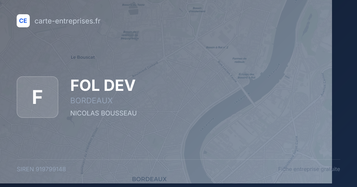 FOL DEV — 919799148 — fiche entreprise