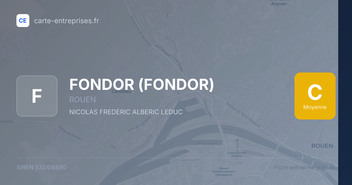 FONDOR (FONDOR) — 532416690 — fiche entreprise