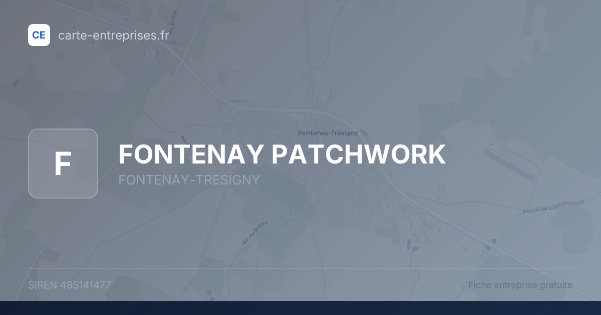 FONTENAY PATCHWORK — 485141477 — fiche entreprise