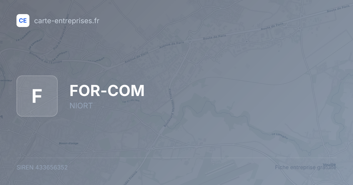 FOR-COM — 433656352 — fiche entreprise