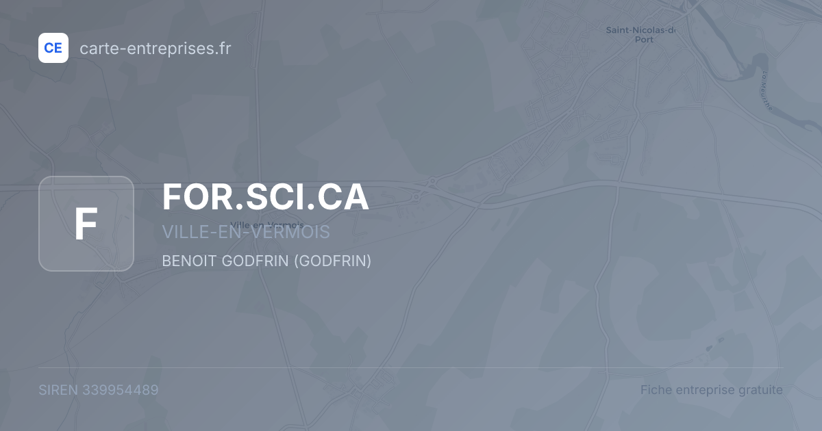 FOR.SCI.CA — 339954489 — fiche entreprise