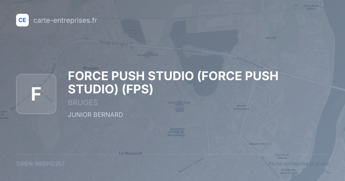 FORCE PUSH STUDIO (FORCE PUSH STUDIO) (FPS) — 989912357 — fiche entreprise
