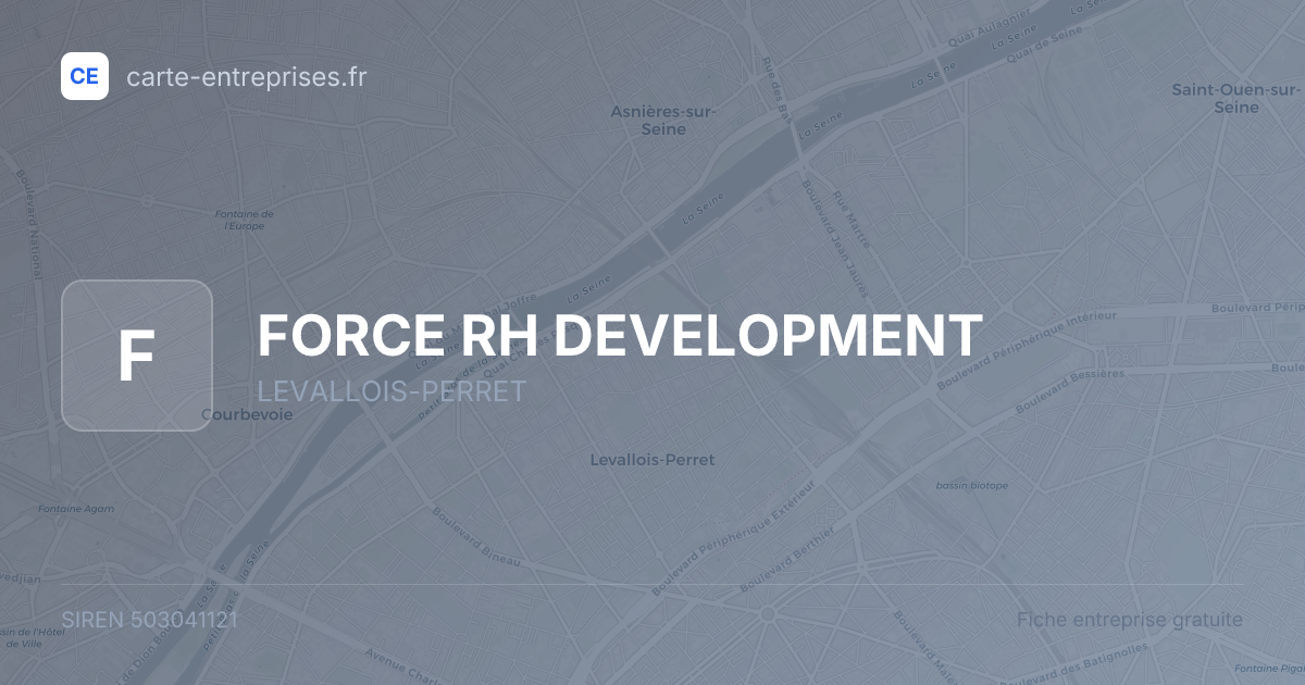 FORCE RH DEVELOPMENT — 503041121 — fiche entreprise