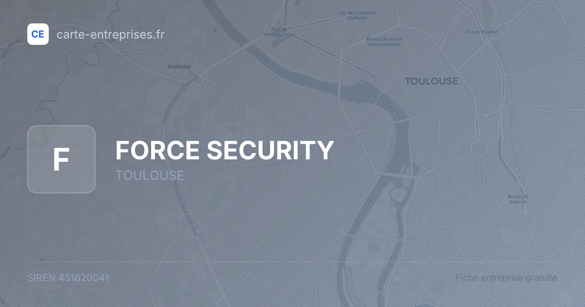 FORCE SECURITY — 451620041 — fiche entreprise