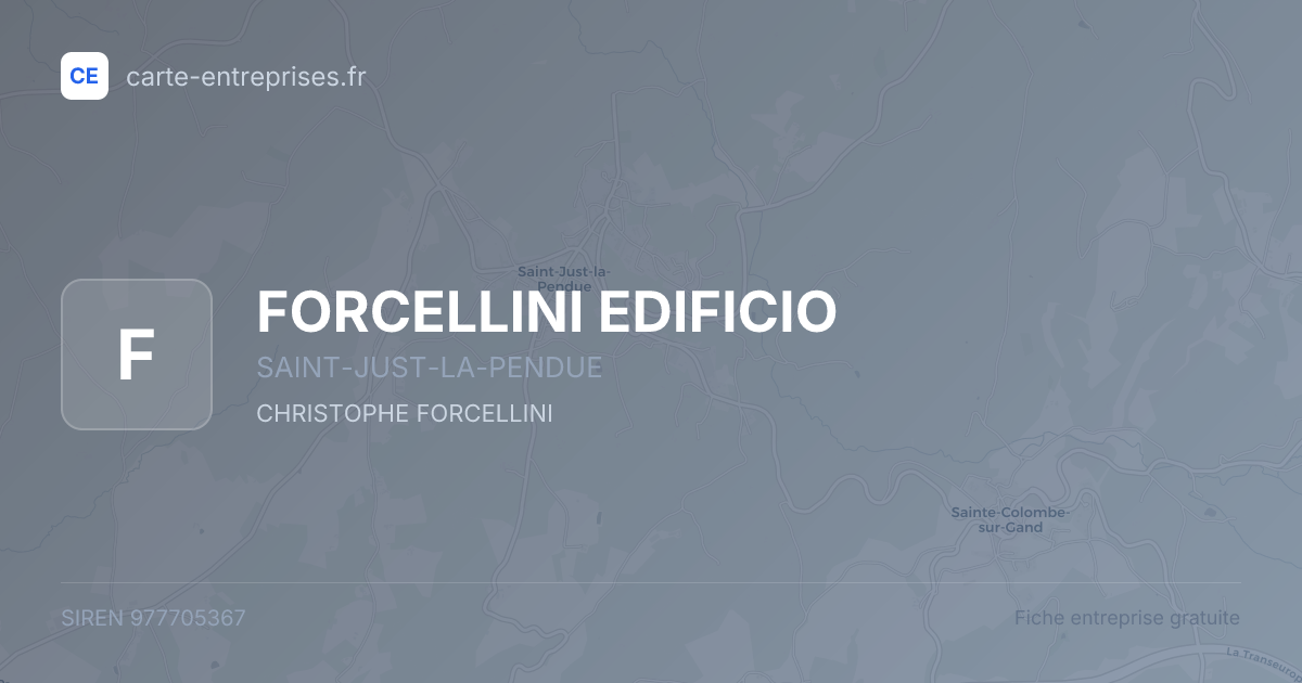 FORCELLINI EDIFICIO — 977705367 — fiche entreprise