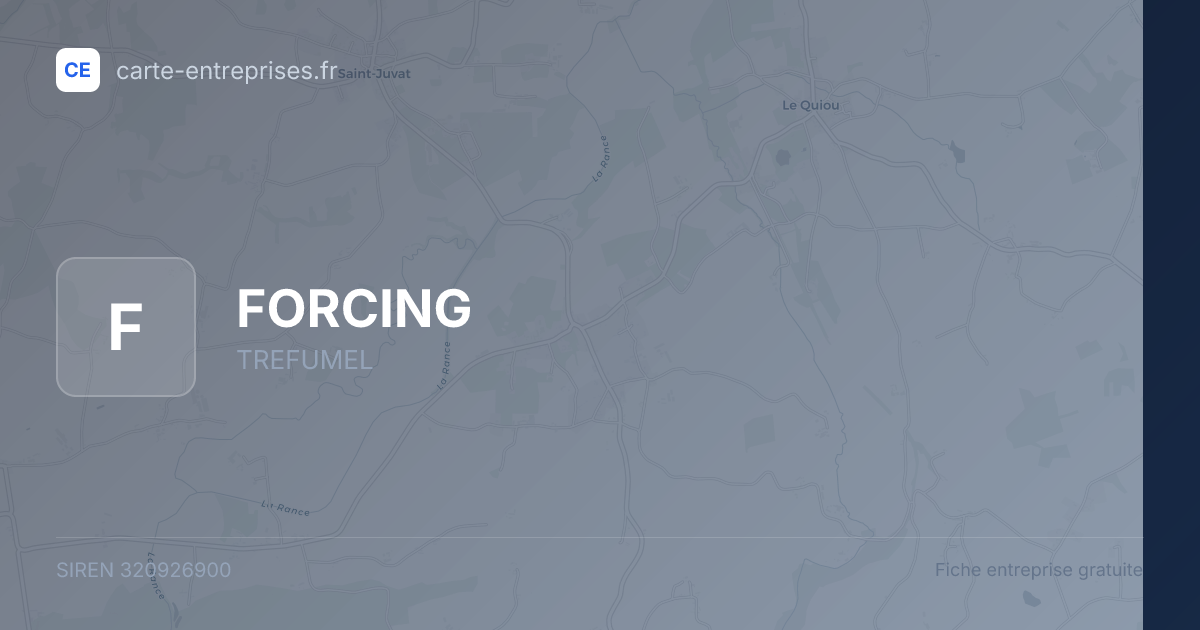 FORCING — 320926900 — fiche entreprise