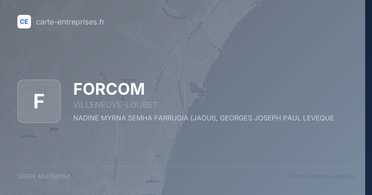FORCOM — 404158594 — fiche entreprise
