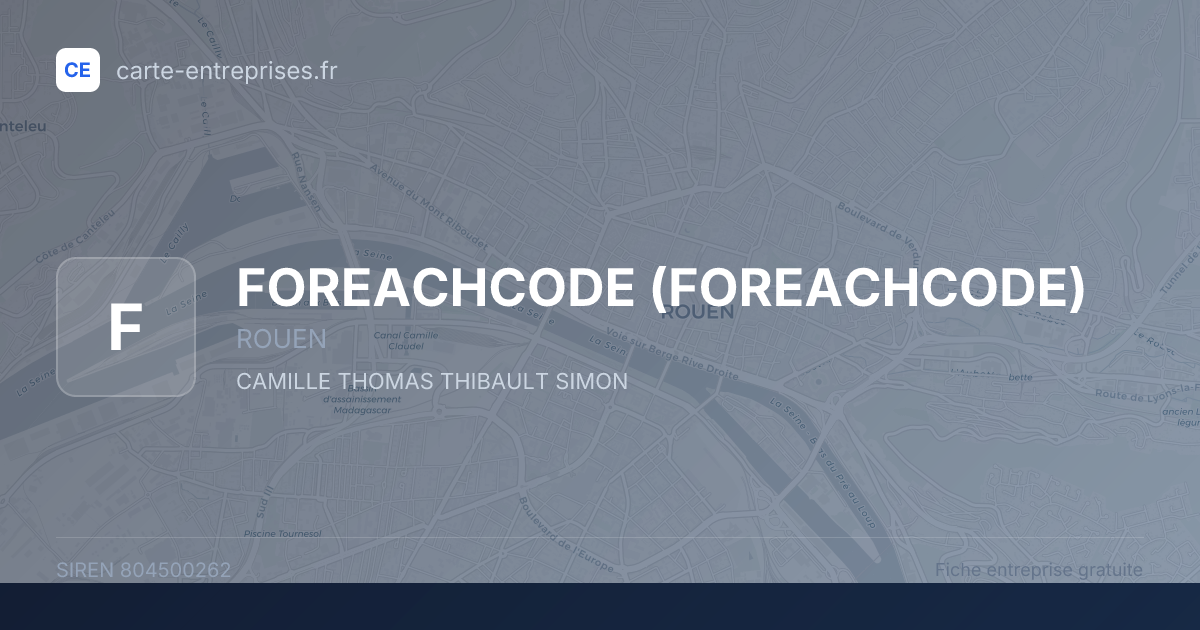 FOREACHCODE — 804500262 — fiche entreprise