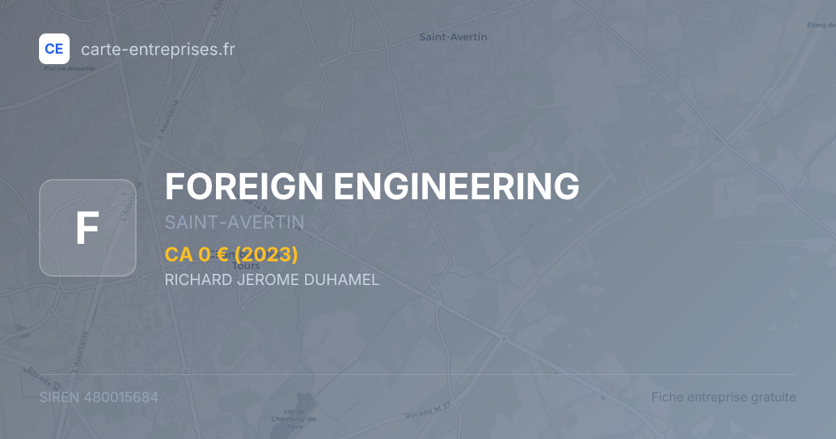 FOREIGN ENGINEERING — 480015684 — fiche entreprise
