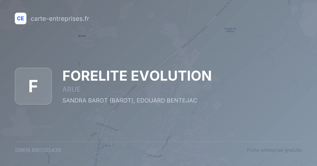 FORELITE EVOLUTION — 890205438 — fiche entreprise