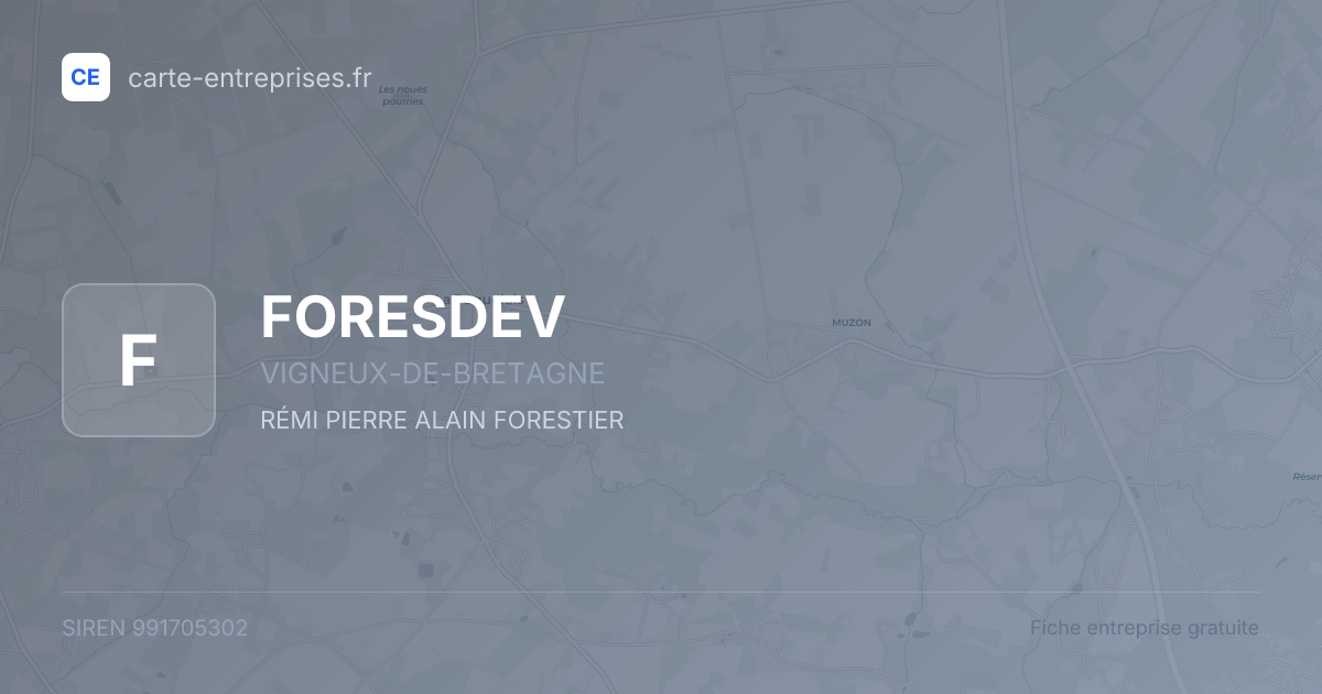 FORESDEV — 991705302 — fiche entreprise