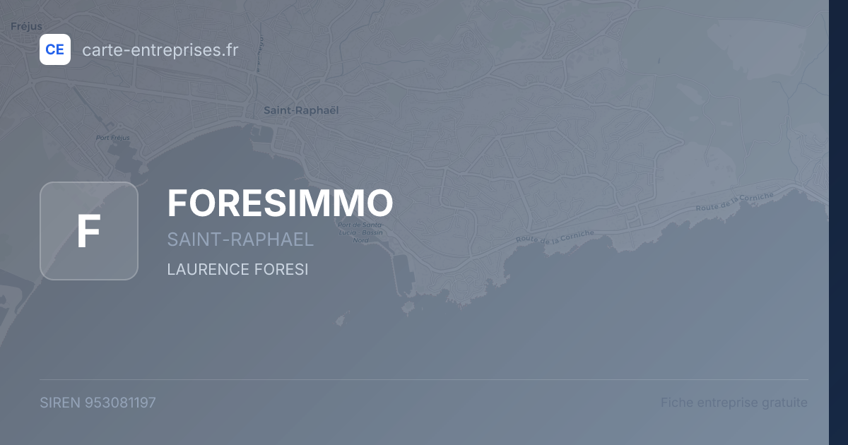 FORESIMMO — 953081197 — fiche entreprise