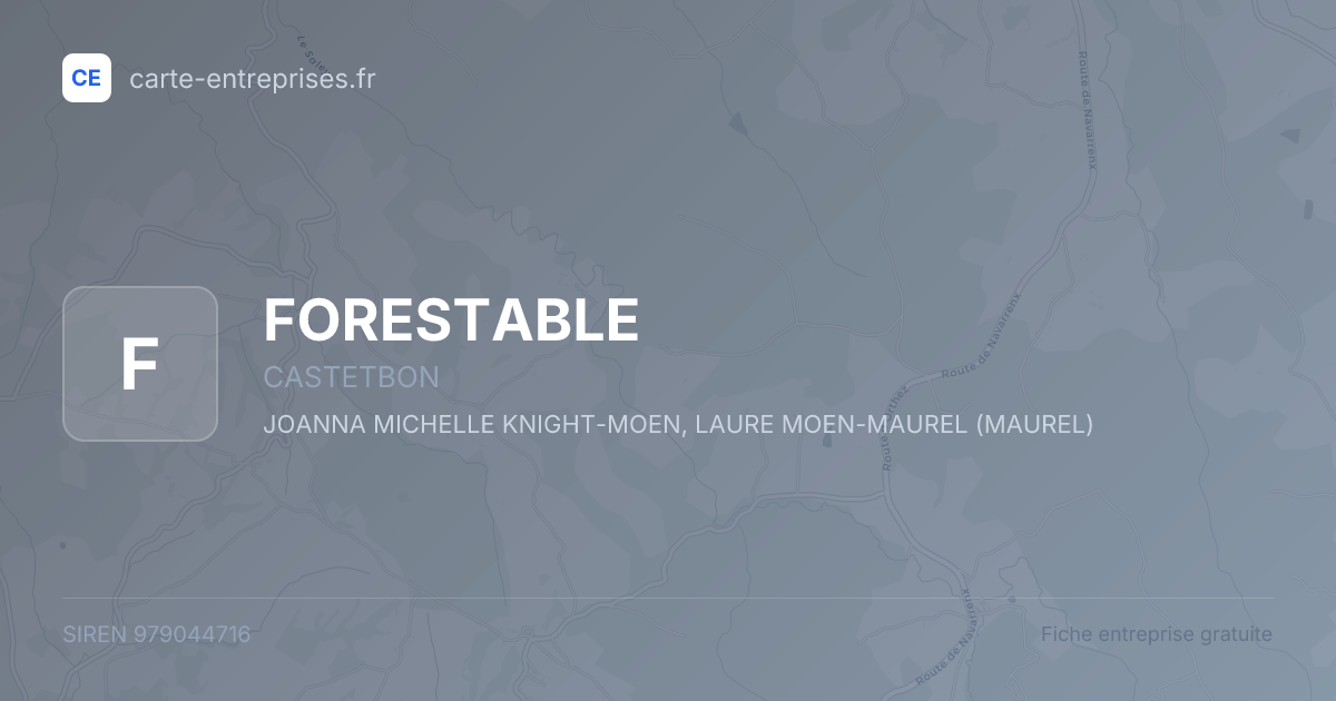FORESTABLE — 979044716 — fiche entreprise