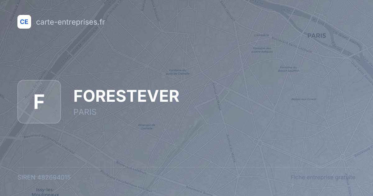 FORESTEVER — 482694015 — fiche entreprise