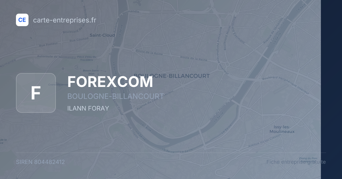 FOREXCOM — 804482412 — fiche entreprise