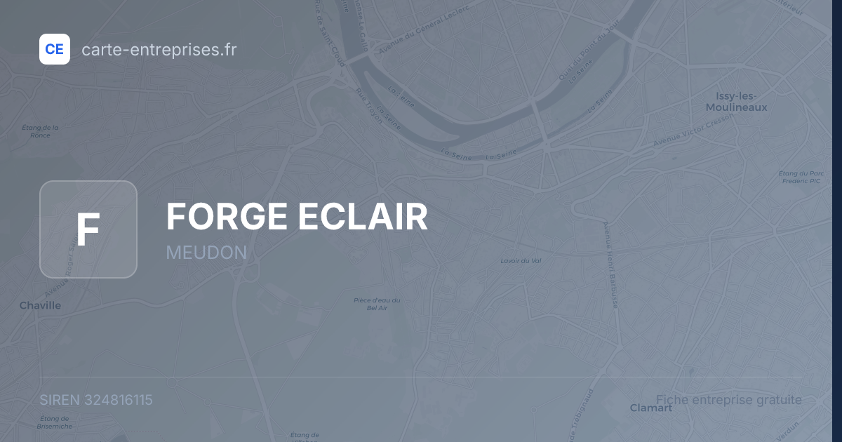 FORGE ECLAIR — 324816115 — fiche entreprise