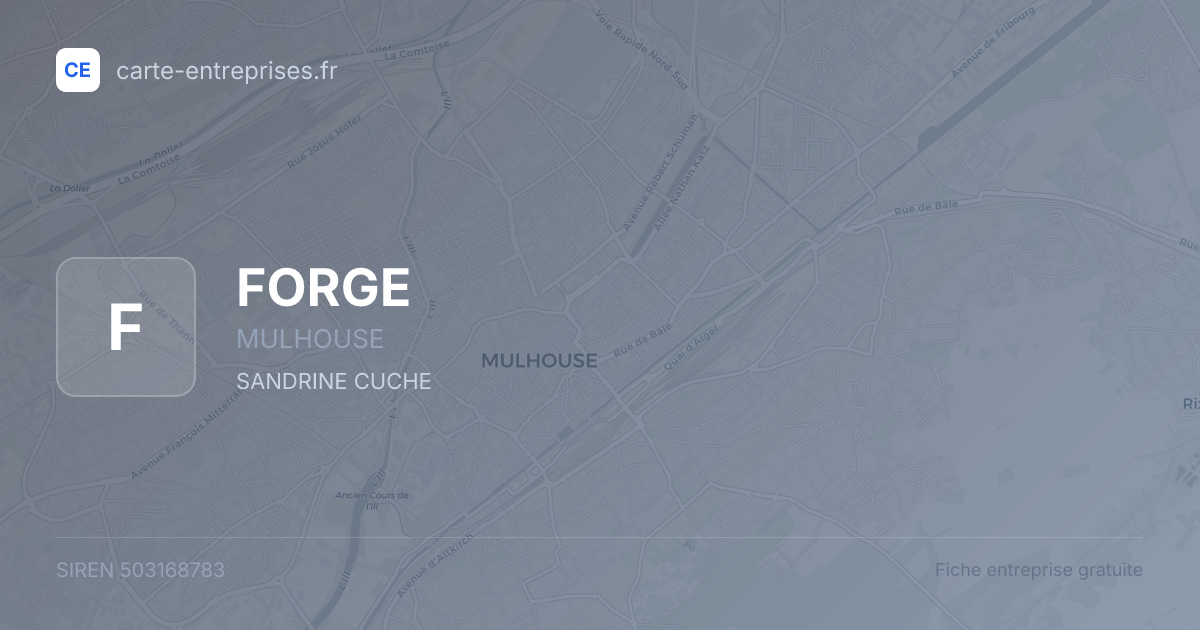 FORGE — 503168783 — fiche entreprise