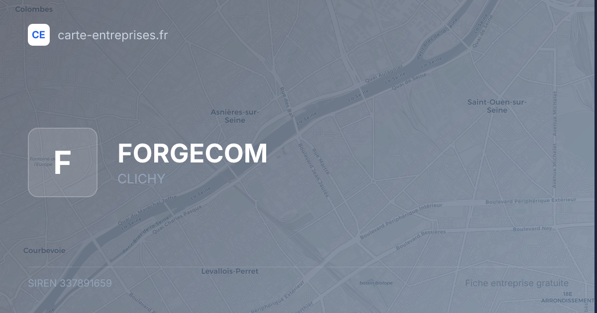 FORGECOM — 337891659 — fiche entreprise