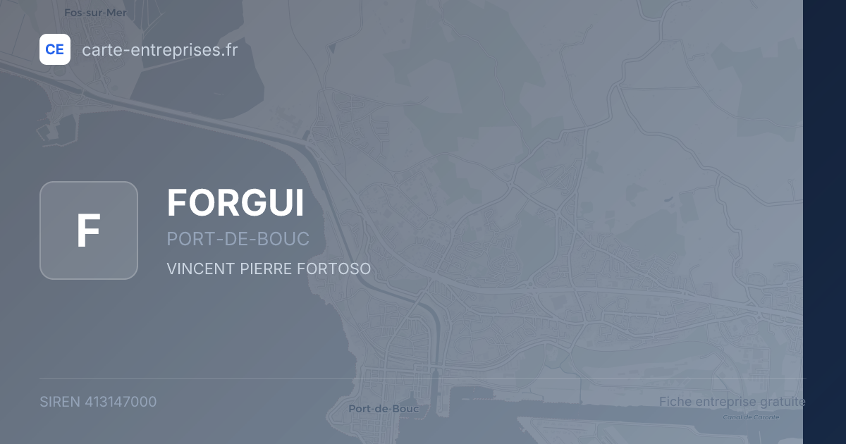 FORGUI — 413147000 — fiche entreprise