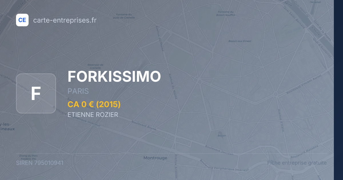 FORKISSIMO — 795010941 — fiche entreprise