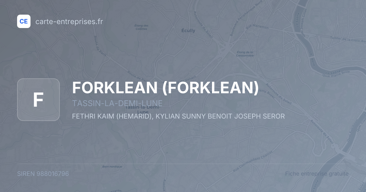 FORKLEAN — 988016796 — fiche entreprise
