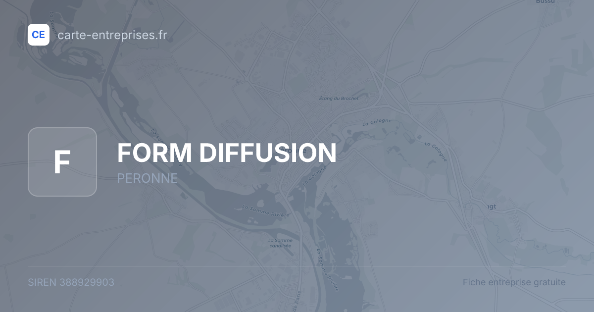 FORM DIFFUSION — 388929903 — fiche entreprise