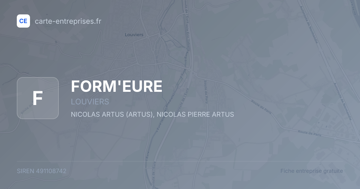 FORM'EURE — 491108742 — fiche entreprise