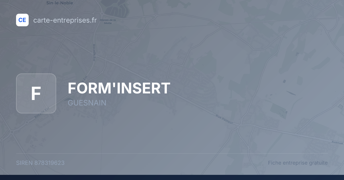 FORM'INSERT — 878319623 — fiche entreprise