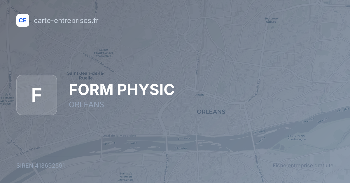 FORM PHYSIC — 413692591 — fiche entreprise