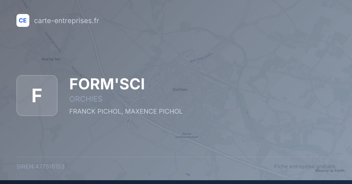 FORM'SCI — 477518153 — fiche entreprise