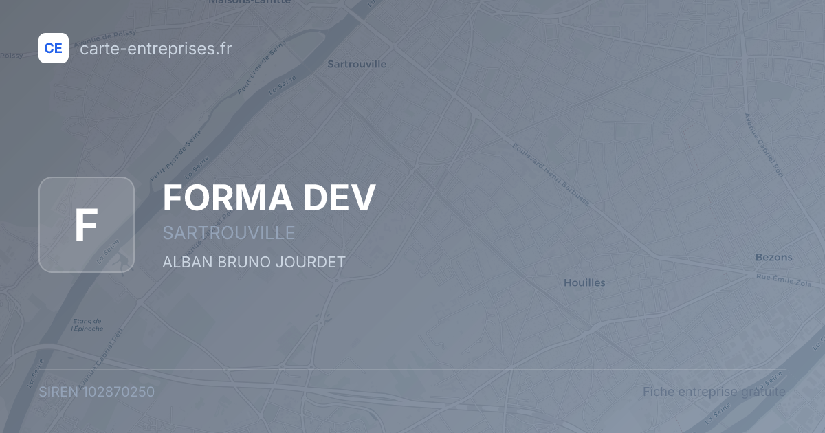 FORMA DEV — 102870250 — fiche entreprise