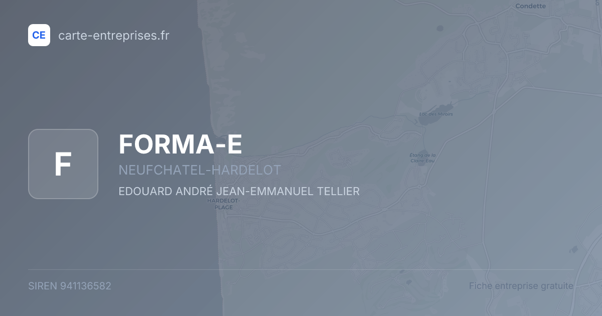 FORMA-E — 941136582 — fiche entreprise