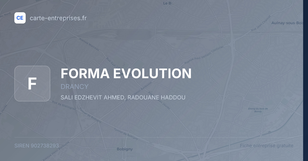 FORMA EVOLUTION — 902738293 — fiche entreprise