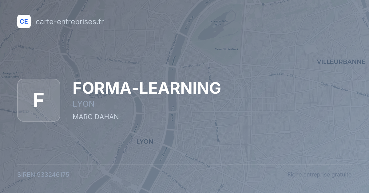 FORMA-LEARNING — 933246175 — fiche entreprise