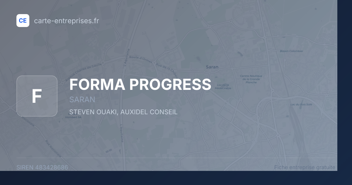 FORMA PROGRESS — 483428686 — fiche entreprise