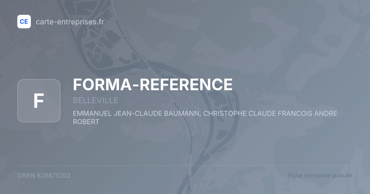 FORMA-REFERENCE — 829875202 — fiche entreprise