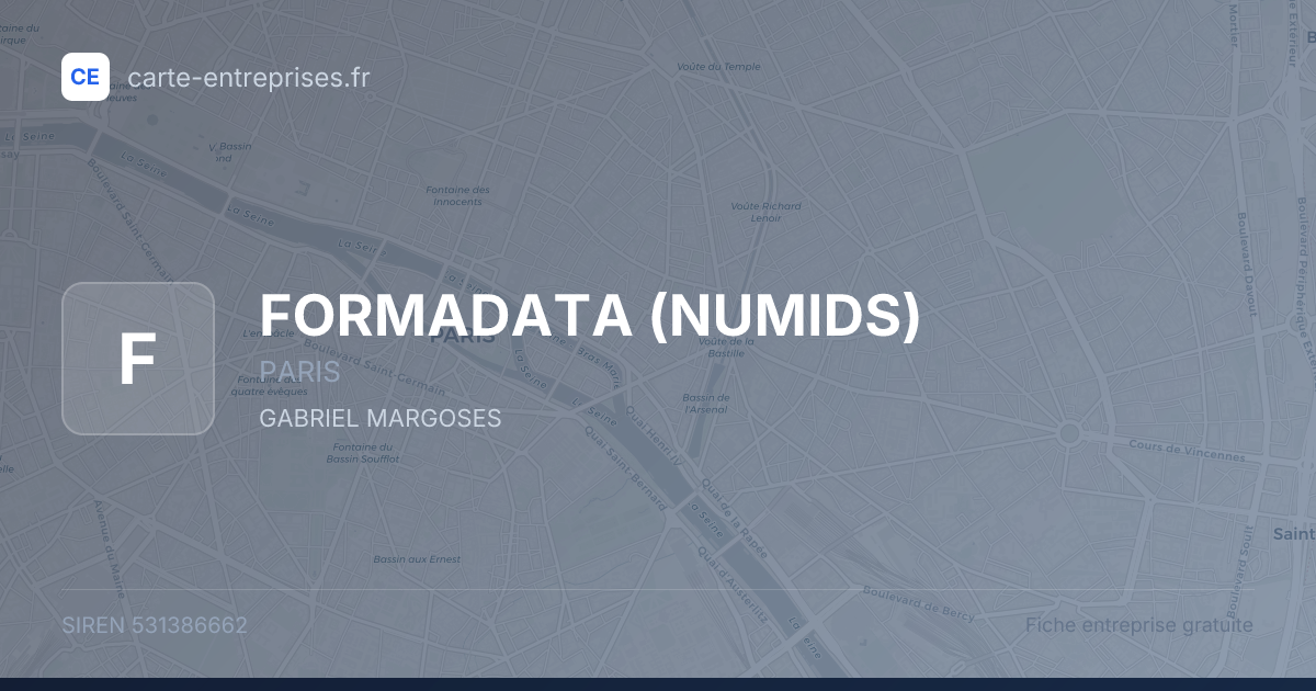 FORMADATA (NUMIDS) — 531386662 — fiche entreprise