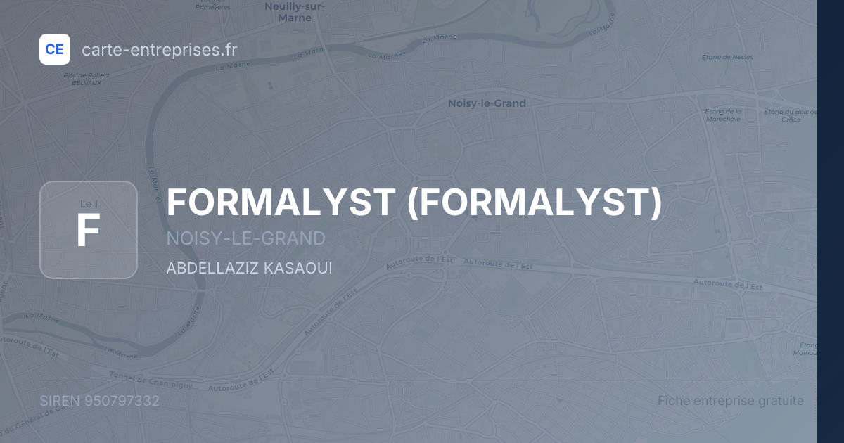 FORMALYST — 950797332 — fiche entreprise