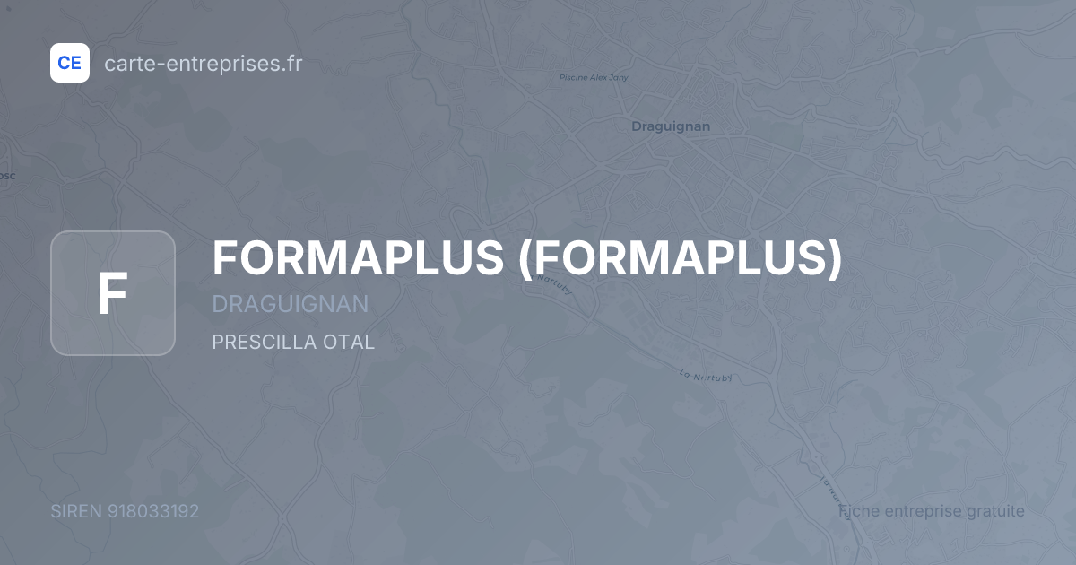 FORMAPLUS — 918033192 — fiche entreprise