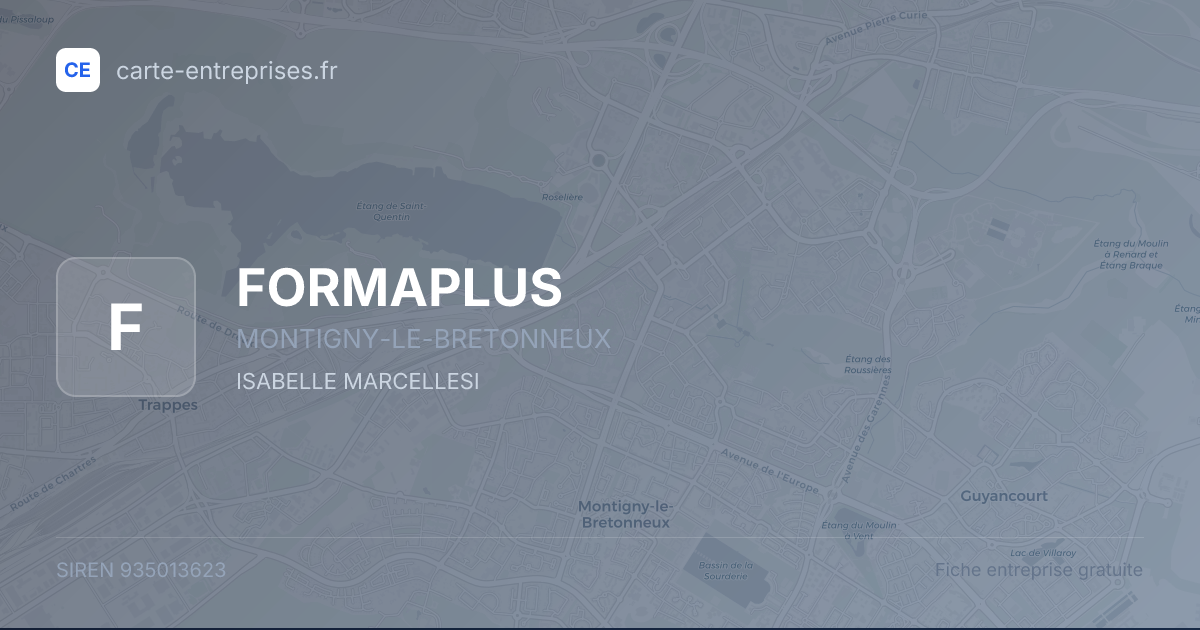 FORMAPLUS — 935013623 — fiche entreprise