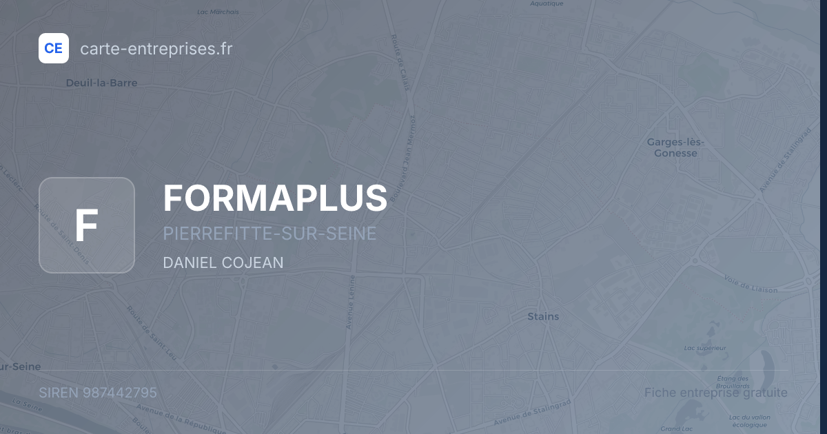 FORMAPLUS — 987442795 — fiche entreprise